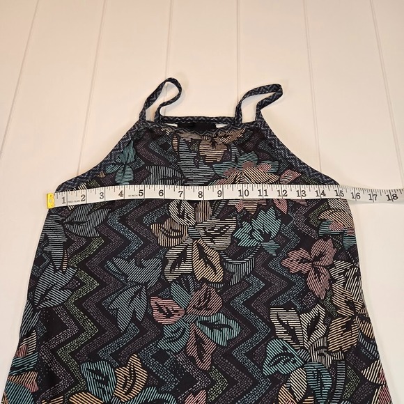 PRANA Ardor Dress Black Horchata Printed Floral Athletic Stretch Caged Size S - Picture 8 of 11